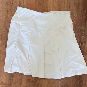 White Pleated Skirt